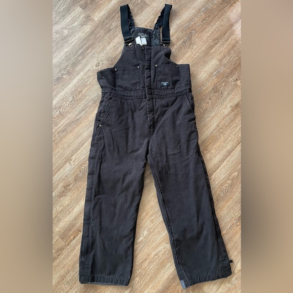 Walls Work Wear Insulated Black Men Size Large Short Used - Picture 1 of 12